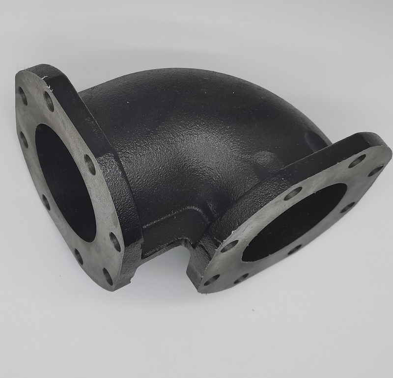 Sandstøbt afløbsrør med dobbelt franse